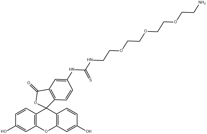 Fluorescein-PEG3-Amine Structure