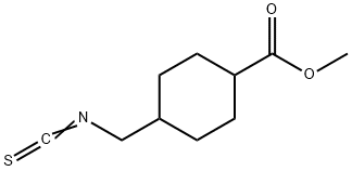 English name Cyclohexanecarboxylic acid, 4-(isothiocyanatomethyl)-, methyl ester Structure