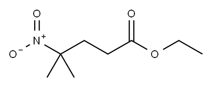 Pentanoic acid, 4-methyl-4-nitro-, ethyl ester Structure