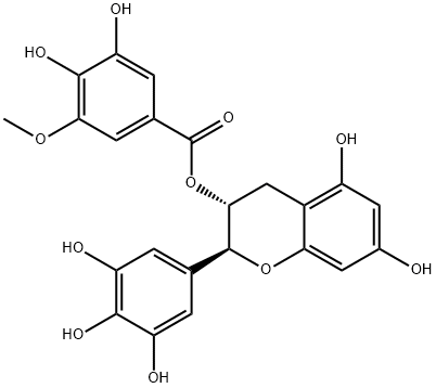 (-)-Gallocatechin 3-(3"-O-methyl)gallate Structure