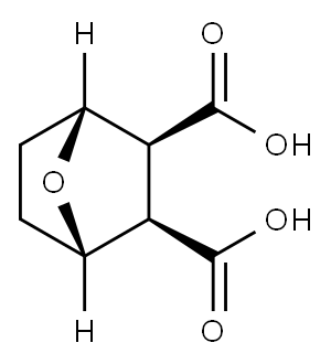 7-Oxabicyclo[2.2.1]heptane-2,3-dicarboxylic acid, (1R,2S,3R,4S)-rel- Structure