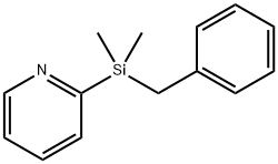 Pyridine, 2-[dimethyl(phenylmethyl)silyl]- Structure