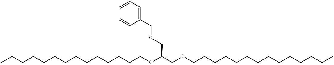 Benzene, [[(2R)-2,3-bis(tetradecyloxy)propoxy]methyl]- Structure