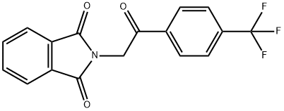 1H-Isoindole-1,3(2H)-dione, 2-[2-oxo-2-[4-(trifluoromethyl)phenyl]ethyl]- Structure