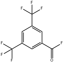 Benzoyl fluoride, 3,5-bis(trifluoromethyl)- Structure