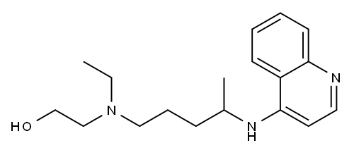 Ethanol, 2-[ethyl[4-(4-quinolinylamino)pentyl]amino]- Structure
