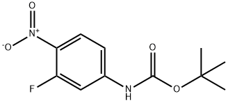 (3-Fluoro-4-nitrophenyl)carbamic acid tert-butyl ester Structure