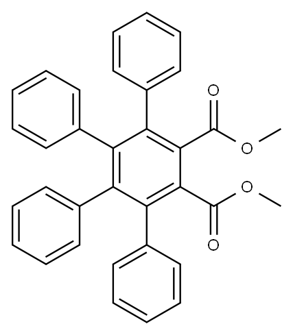 [1,1':2',1''-Terphenyl]-3',4'-dicarboxylic acid, 5',6'-diphenyl-, 3',4'-dimethyl ester Structure