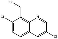 3，7-dichloro-8-chloro methyl quinoline Structure
