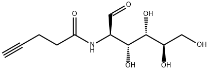 2-deoxy-2-[(1-oxo-4-pentyn-1-yl)amino]-D-glucose Structure