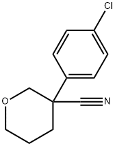 2H-Pyran-3-carbonitrile, 3-(4-chlorophenyl)tetrahydro- Structure