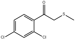 Ethanone, 1-(2,4-dichlorophenyl)-2-(methylthio)- Structure
