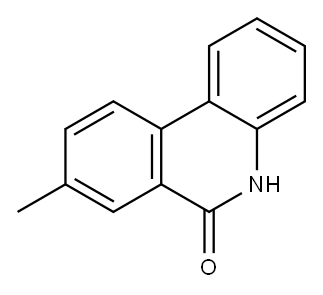 6(5H)-Phenanthridinone, 8-methyl- Structure