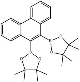 1,3,2-Dioxaborolane, 2,2'-(9,10-phenanthrenediyl)bis[4,4,5,5-tetramethyl- Structure