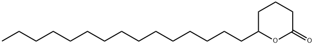 2H-Pyran-2-one, tetrahydro-6-pentadecyl- Structure