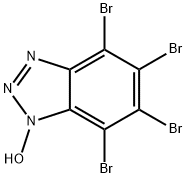 1H-Benzotriazole, 4,5,6,7-tetrabromo-1-hydroxy- Structure
