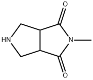 Pyrrolo[3,4-c]pyrrole-1,3(2H,3aH)-dione, tetrahydro-2-methyl- Structure