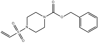 1-Piperazinecarboxylic acid, 4-(ethenylsulfonyl)-, phenylmethyl ester Structure