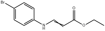 2-Propenoic acid, 3-[(4-bromophenyl)amino]-, ethyl ester Structure
