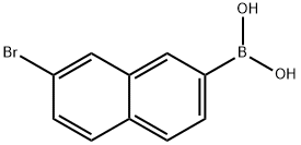Boronic acid, B-(7-bromo-2-naphthalenyl)- Structure