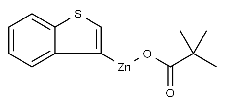 (Benzo[b]thiophen-3-yl)zinc pivalate (1.00 mmol/g) Structure