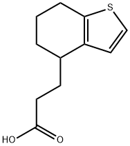 Benzo[b]thiophene-4-propanoic acid, 4,5,6,7-tetrahydro- Structure