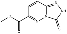 1,2,4-Triazolo[4,3-b]pyridazine-6-carboxylic acid, 2,3-dihydro-3-thioxo-, methyl ester Structure