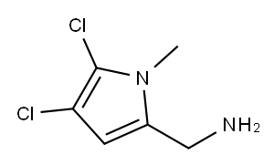 (4,5-dichloro-1-methyl-1H-pyrrol-2-yl)methanamine Structure