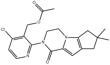 (4-chloro-2-{4,4-dimethyl-9-oxo-1,10-diazatricyclo[6.4.0.02,]dodeca-2(6),7-dien-10-yl}pyridin-3-yl)methyl acetate Structure
