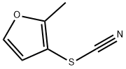 Thiocyanic acid, 2-methyl-3-furanyl ester Structure
