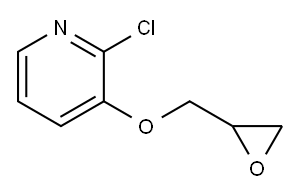 2-Chloro-3-(oxiran-2-ylmethoxy)pyridine Structure