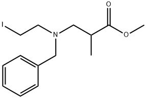 Propanoic acid, 3-[(2-iodoethyl)(phenylmethyl)amino]-2-methyl-, methyl ester Structure