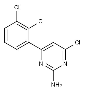 4-chloro-6-(2,3-dichlorophenyl)pyrimidin-2-amine Structure