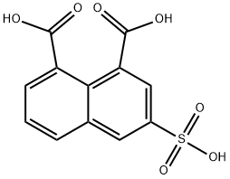 1,8-Naphthalenedicarboxylic acid, 3-sulfo- Structure