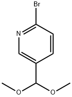 Pyridine, 2-bromo-5-(dimethoxymethyl)- Structure