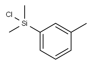 Benzene, 1-(chlorodimethylsilyl)-3-methyl- Structure