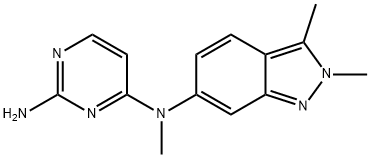 N4-(2,3-Dimethyl-2H-indazol-6-yl)-N4-methyl-2,4-pyrimidinediamine Structure