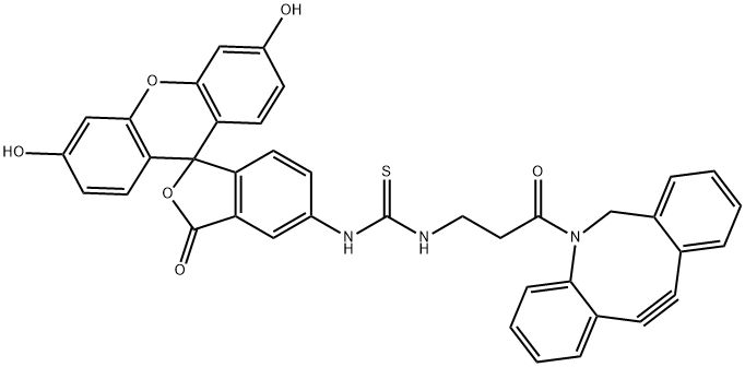 Fluorescein-DBCO Structure