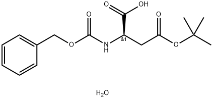 Z-D-Asp(OtBu)-OH, H2O Structure