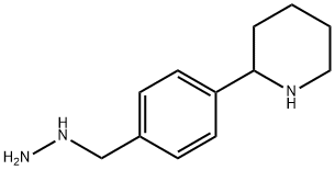 Piperidine, 2-[4-(hydrazinylmethyl)phenyl]- Structure