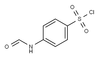 Benzenesulfonyl chloride, 4-(formylamino)- Structure