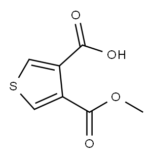 4-(methoxycarbonyl)thiophene-3-carboxylic acid Structure