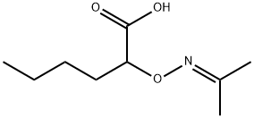 2-{[(propan-2-ylidene)amino]oxy}hexanoic acid Structure