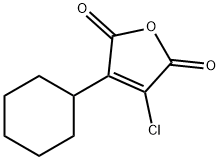2,5-Furandione, 3-chloro-4-cyclohexyl- Structure