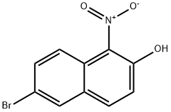 2-Naphthalenol, 6-bromo-1-nitro- Structure