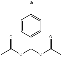 Methanediol, 1-(4-bromophenyl)-, 1,1-diacetate Structure
