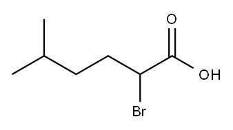 2-bromo-5-methylhexanoic Acid Structure