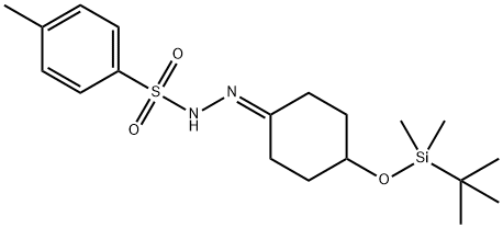 Benzenesulfonic acid, 4-methyl-, 2-[4-[[(1,1-dimethylethyl)dimethylsilyl]oxy]cyclohexylidene]hydrazide Structure