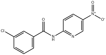Benzamide, 3-chloro-N-(5-nitro-2-pyridinyl)- Structure