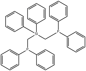 Diphenylbis(diphenylphosphinomethyl)sila Structure